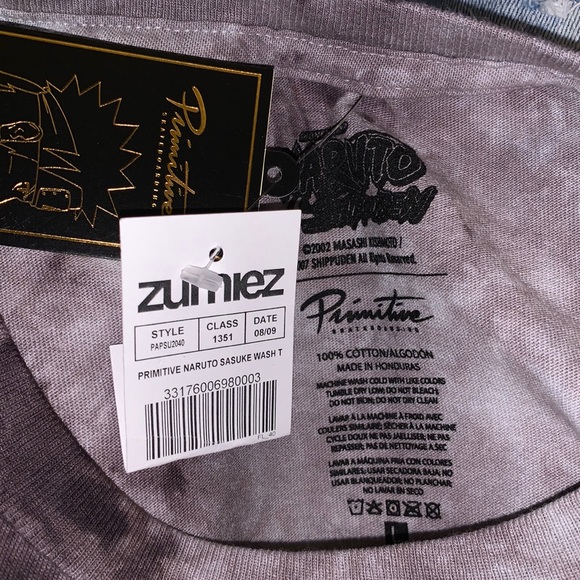 Primitive Naruto Sasuke Wash T - Picture 3 of 4